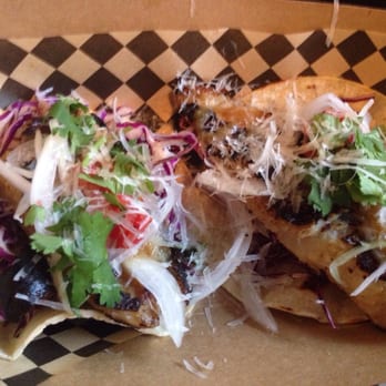 Aburaya - Fish tacos; $4 each or 2 for $7. Really good. - Izakaya Near Me - Oakland, California