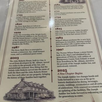 Joseph Ambler Inn - History on the menu - Hotels Near Me - North Wales, Pennsylvania
