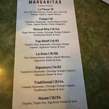 La Fogata - Quincy - Margarita offerings - Mexican Near Me - Denver, Colorado