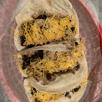 Mexikind Taqueria - chicken, black bean, rice, and cheese soft tacos - Mexican Near Me - Corolla, North Carolina