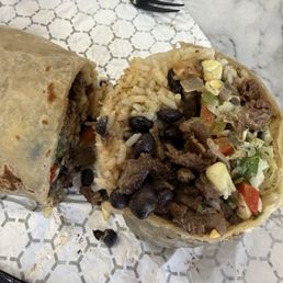 Chicken & Steak Burrito