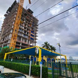 New condo construction being built next door.