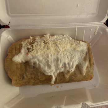 Estrellita Poblana - I'm not the best photographer so this pic definitely doesn't do it justice but this chimichanga de camarones DID NOT DISAPPOINT!!! - Mexican Near Me - Bronx, New York Estrellita Poblana - I'm not the best photographer so this pic definitely doesn't do it justice but this chimichanga de camarones DID NOT DISAPPOINT!!! - Mexican Near Me - Bronx, New York