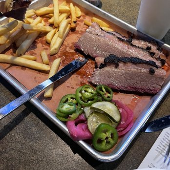 Canyons Barbeque - Supposedly "two" orders fries.  Brisket portion was only 3 slices. - Barbeque Near Me - Castro Valley, California