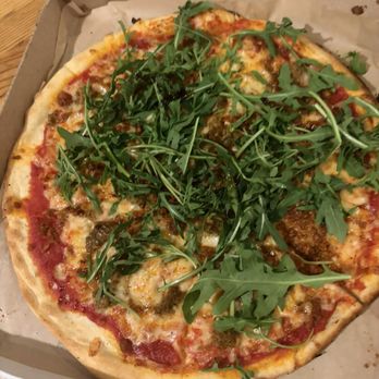 Blaze Pizza - My 2 Top Pizza (11-inch) with arugula - Salad Near Me - Alhambra, California Blaze Pizza - My 2 Top Pizza (11-inch) with arugula - Salad Near Me - Alhambra, California