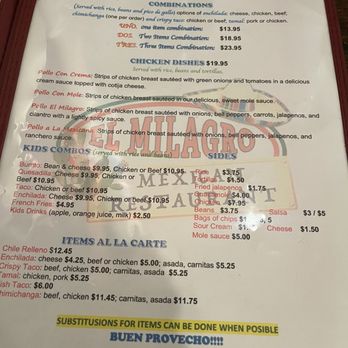 El Milagro Mexican Restaurant - Menu - Mexican Near Me - Grass Valley, California El Milagro Mexican Restaurant - Menu - Mexican Near Me - Grass Valley, California