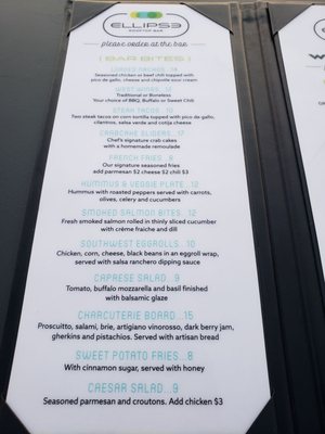 Menu photo 2 Ellipse Rooftop Bar Washington, DC, DC