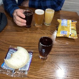 snacks during covid times & great beer, no complaints! snacks during covid times & great beer, no complaints!