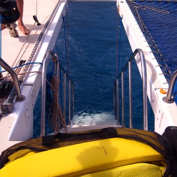 Trilogy Excursions - stairwell to the ocean! - Snorkeling Near Me - Lahaina, Hawaii
