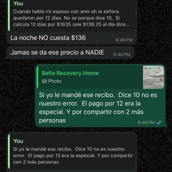 Bella Recovery Center - Conversation between Briana an assistant and me regarding reimbursement - Rehabilitation Center Near Me - Tijuana, BCN Bella Recovery Center - Conversation between Briana an assistant and me regarding reimbursement - Rehabilitation Center Near Me - Tijuana, BCN