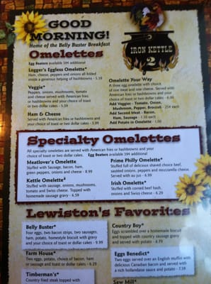 Menu photo 2 The Iron Kettle Lewiston, MI Menu photo 2 The Iron Kettle Lewiston, MI