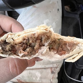 Yuca's - Half way through this burrito?/quesadilla?/smashed taco? They should call these (roadkill burritos) - Mexican Near Me - Los Angeles, California Yuca's - Half way through this burrito?/quesadilla?/smashed taco? They should call these (roadkill burritos) - Mexican Near Me - Los Angeles, California