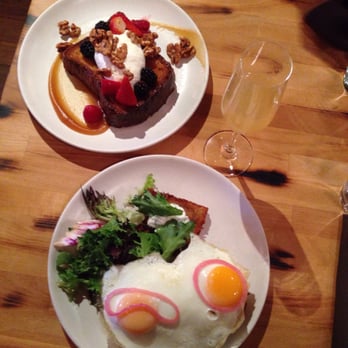 Fable Kitchen - French toast and open faced breakfast sandwich - Canadian (New) Near Me - Vancouver, British Columbia