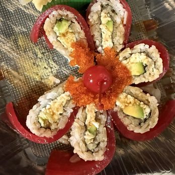 Mr. Teriyaki Sushi - Bright red "tuna" that's so stiff, it doesn't even land or stick to the rice - Sushi Bars Near Me - Burlingame, California Mr. Teriyaki Sushi - Bright red "tuna" that's so stiff, it doesn't even land or stick to the rice - Sushi Bars Near Me - Burlingame, California