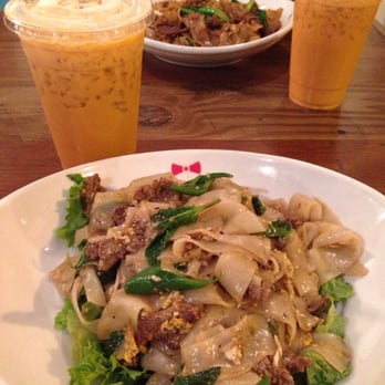 Bowl Thai - Pad Kee Mow spicy so good! :) and Thai tea :) - Thai Near Me - Gardena, California Bowl Thai - Pad Kee Mow spicy so good! :) and Thai tea :) - Thai Near Me - Gardena, California