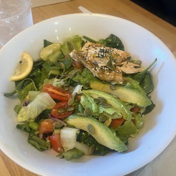 Mixed Greens - Salmon Bowl - Salad Near Me - Saint George, Utah