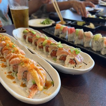 Sushi Mori - Alaska Special Roll, Rainbow Special Roll, Dragon Special Roll - Sushi Bars Near Me - La Jolla, California