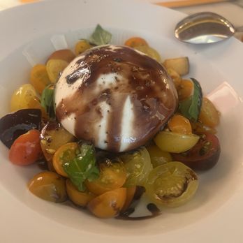 Giulietta - The burrata appetizer! Sooo good! Get a little toast on the side, - Italian Near Me - New York, New York