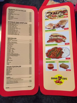 Menu photo 1 Bambi Cafe Istanbul, 34 Menu photo 1 Bambi Cafe Istanbul, 34