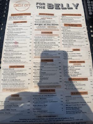 Menu photo 8 Circle City Tavern Corona, CA Menu photo 8 Circle City Tavern Corona, CA