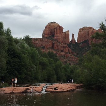 Cathedral Rock - Crescent moon park view of Cathedral Rock, where I started my hike. - Hiking Near Me - Sedona, Arizona