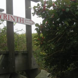 small sign to the Labyrinth