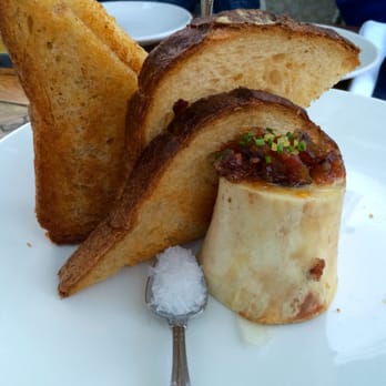 Longman & Eagle - Roasted Marrow Bones, Bacon Shallot Jam, Preserved Meyer Lemon, Sea Salt, Sourdough Toast - Gastropubs Near Me - Chicago, Illinois