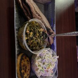 Brisket and collard greens Brisket and collard greens