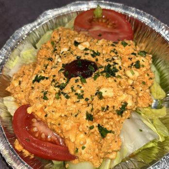 Gyro Village - Spicy Roasted Red Pepper & Feta Dip / Tyrokafteri - Mediterranean Near Me - Floral Park, New York Gyro Village - Spicy Roasted Red Pepper & Feta Dip / Tyrokafteri - Mediterranean Near Me - Floral Park, New York