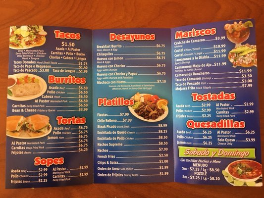 Menu photo 4 Tacos El Tapatio Lakewood, CA