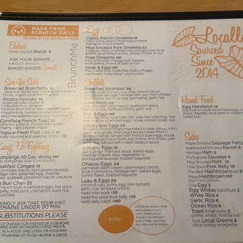 Koko Head Cafe - Menu - Breakfast & Brunch Near Me - Honolulu, Hawaii