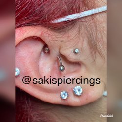 Saki’s Piercings - Rook and Tragus