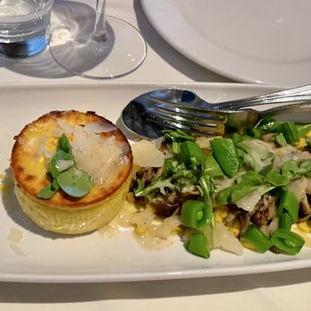 Poggio Trattoria - Sformatino (corn custard w/ beans, artichokes - Italian Near Me - Sausalito, California Poggio Trattoria - Sformatino (corn custard w/ beans, artichokes - Italian Near Me - Sausalito, California