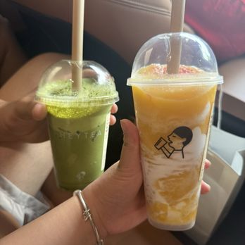 Heytea - Triple Supreme Matcha Latte & Coconut Mango Boom - Bubble Tea Near Me - Monterey Park, California Heytea - Triple Supreme Matcha Latte & Coconut Mango Boom - Bubble Tea Near Me - Monterey Park, California