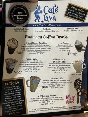 Menu photo 3 Cafe Java - Austin Austin, TX