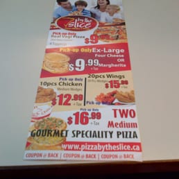 a menu for pizza by the slice a menu for pizza by the slice