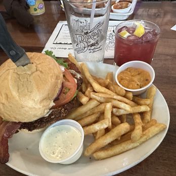 Lodi Beer Co - Buffalo Chicken sandwich. Hold the buffalo sauce and ask for a chipotle mayo on the side. Blueberry Bulleit cocktail - Breweries Near Me - Lodi, California Lodi Beer Co - Buffalo Chicken sandwich. Hold the buffalo sauce and ask for a chipotle mayo on the side. Blueberry Bulleit cocktail - Breweries Near Me - Lodi, California