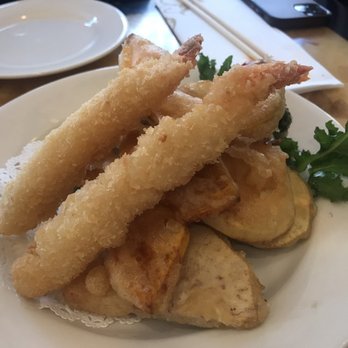 Mitsuba Japanese Cuisine - Shrimp Tempura App (2 pieces w vegetables under) - Japanese Near Me - Chatham, New Jersey Mitsuba Japanese Cuisine - Shrimp Tempura App (2 pieces w vegetables under) - Japanese Near Me - Chatham, New Jersey