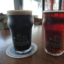 Wheelers Patent stout w/ nitro and C.C. O'Neils irish red Wheelers Patent stout w/ nitro and C.C. O'Neils irish red