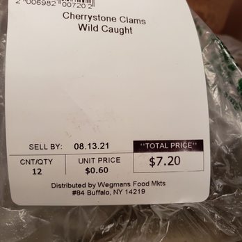 Wegmans - Wild caught Clams - Grocery Near Me - Buffalo, New York