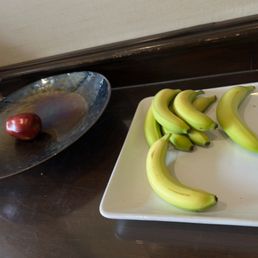 Fruit plates as part of the complimentary continental breakfast. Fruit plates as part of the complimentary continental breakfast.