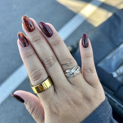 Lilah's Nail Lounge - Tortoise design nails