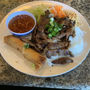 Pho Saigon - 37. Charbroiled Pork and Egg Roll with Vermicelli - Vietnamese Near Me - Sacramento, California Pho Saigon - 37. Charbroiled Pork and Egg Roll with Vermicelli - Vietnamese Near Me - Sacramento, California