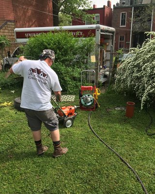 Sewer-Drain Cleaning Service Logo