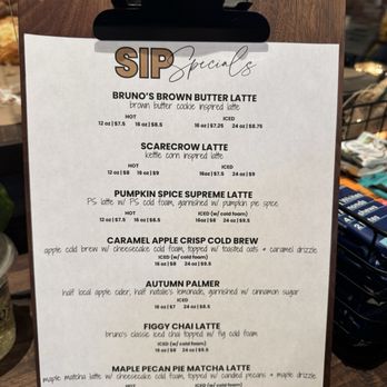 Bruno's Cafe - New Fall Specials (Drinks) - Coffee & Tea Near Me - Unionville, Connecticut