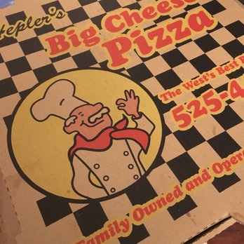 Big Cheese Pizza - a pizza box with a chef on it - Pizza Near Me - Walla Walla, Washington