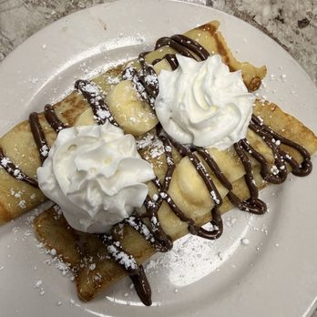 Apple Barrel Cafe - Nutella banana crepes - American Near Me - Tulsa, Oklahoma Apple Barrel Cafe - Nutella banana crepes - American Near Me - Tulsa, Oklahoma