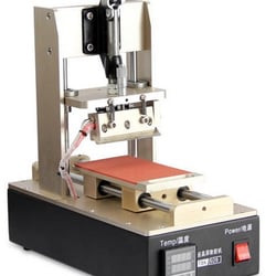 Mycellphonerepairman - This machine prepares the LCD for new glass.
