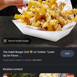 Habit Burger & Grill - What's advertised