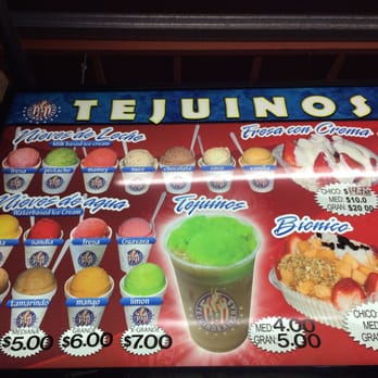 Tejuinos Rivera - the menu for the restaurant - Ice Cream & Frozen Yogurt Near Me - Los Angeles, California Tejuinos Rivera - the menu for the restaurant - Ice Cream & Frozen Yogurt Near Me - Los Angeles, California